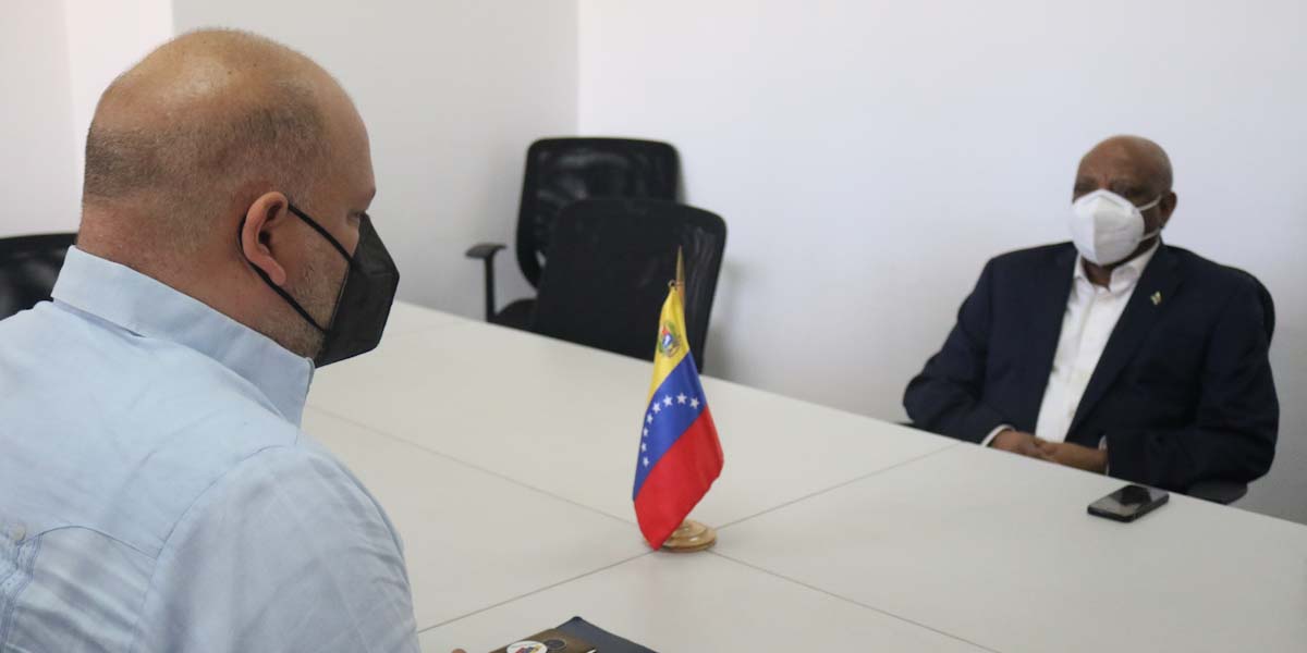 Presidente del ISB se reúne con embajador de Sudáfrica en Venezuela