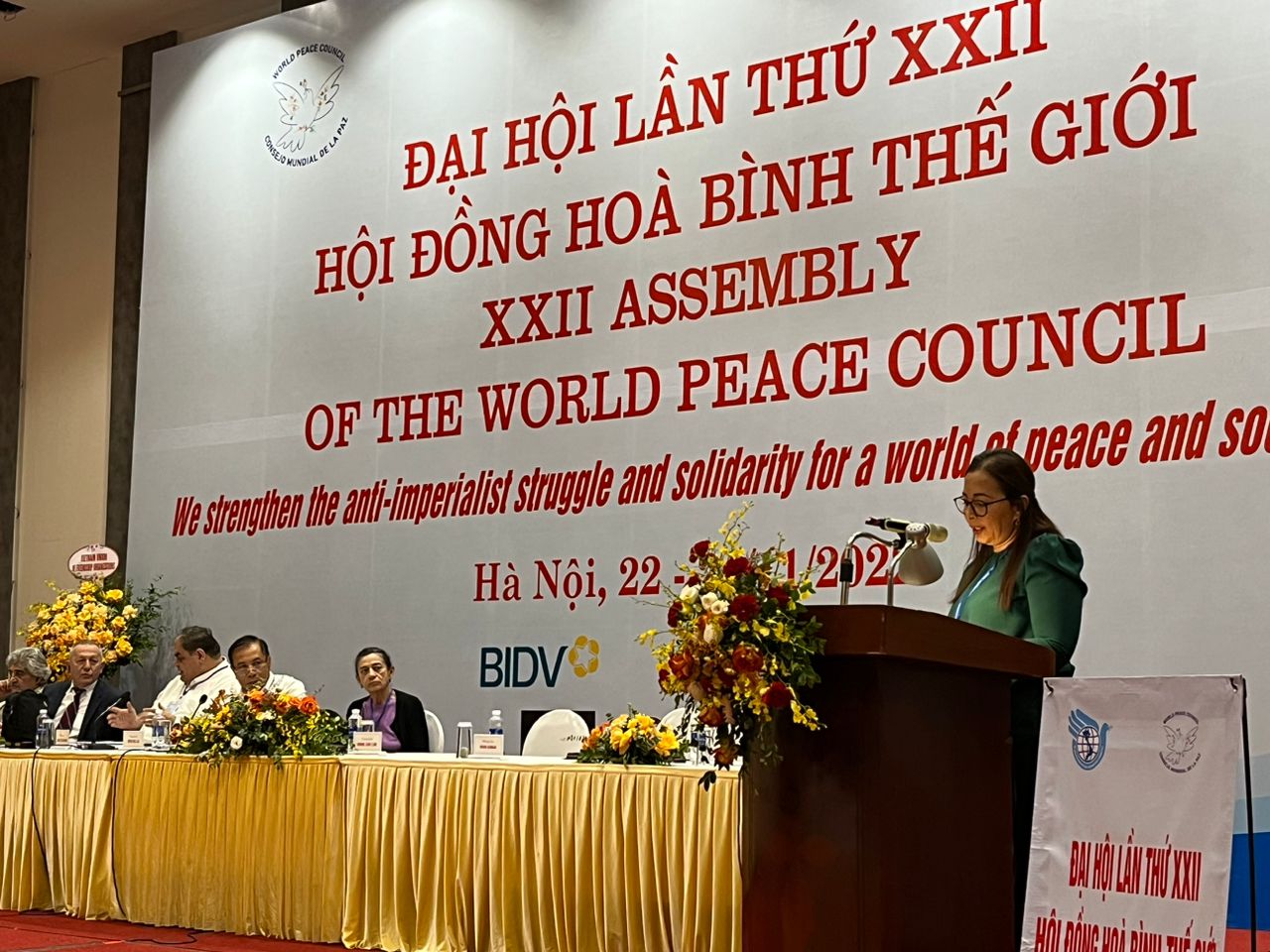 ISB presente en la XXII Asamblea del Consejo Mundial de la Paz en Vietnam